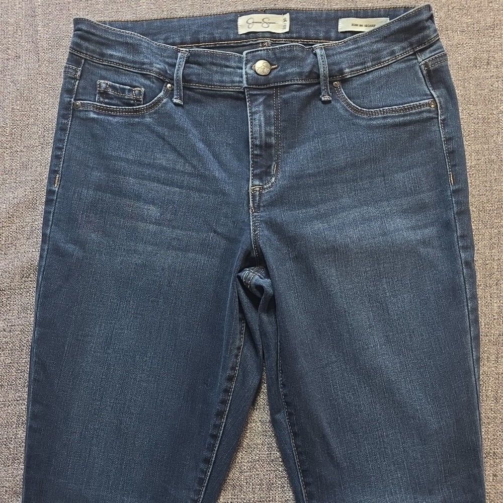 Jessica Simpson Womens 10/30 Blue Kiss Me Skinny Stretch Jeans